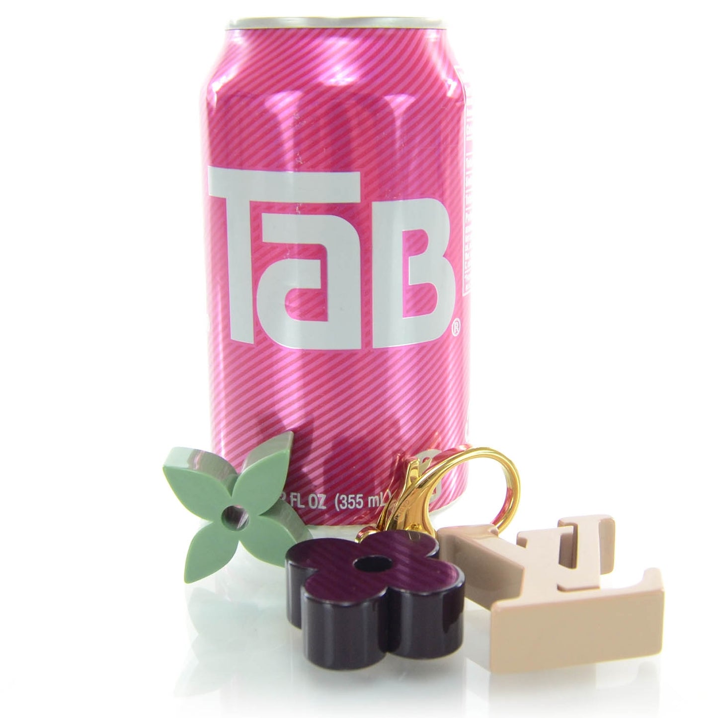 Resin Playtime Bag Charm Rose