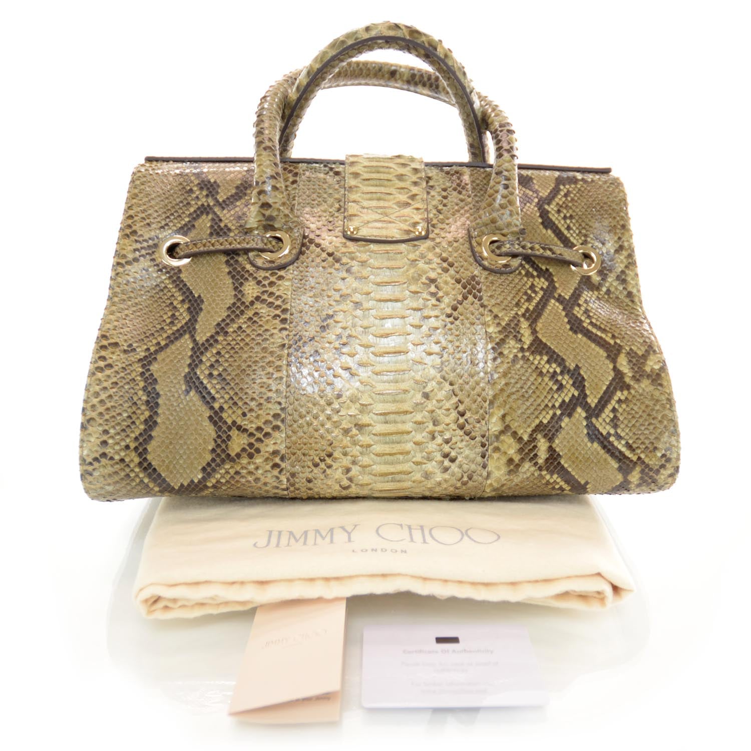 Jimmy Choo Python Large Rosalie Satchel 3 of 7