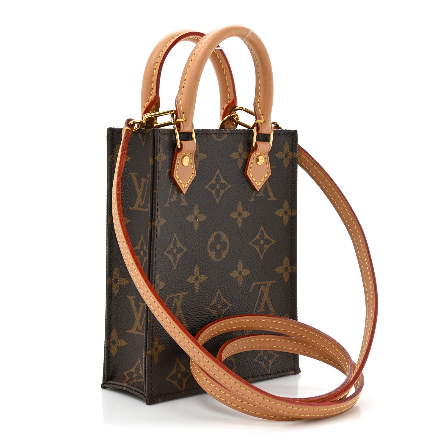 Louis Vuitton LOUIS VUITTON Monogram Petit Sac Plat 3 of 9