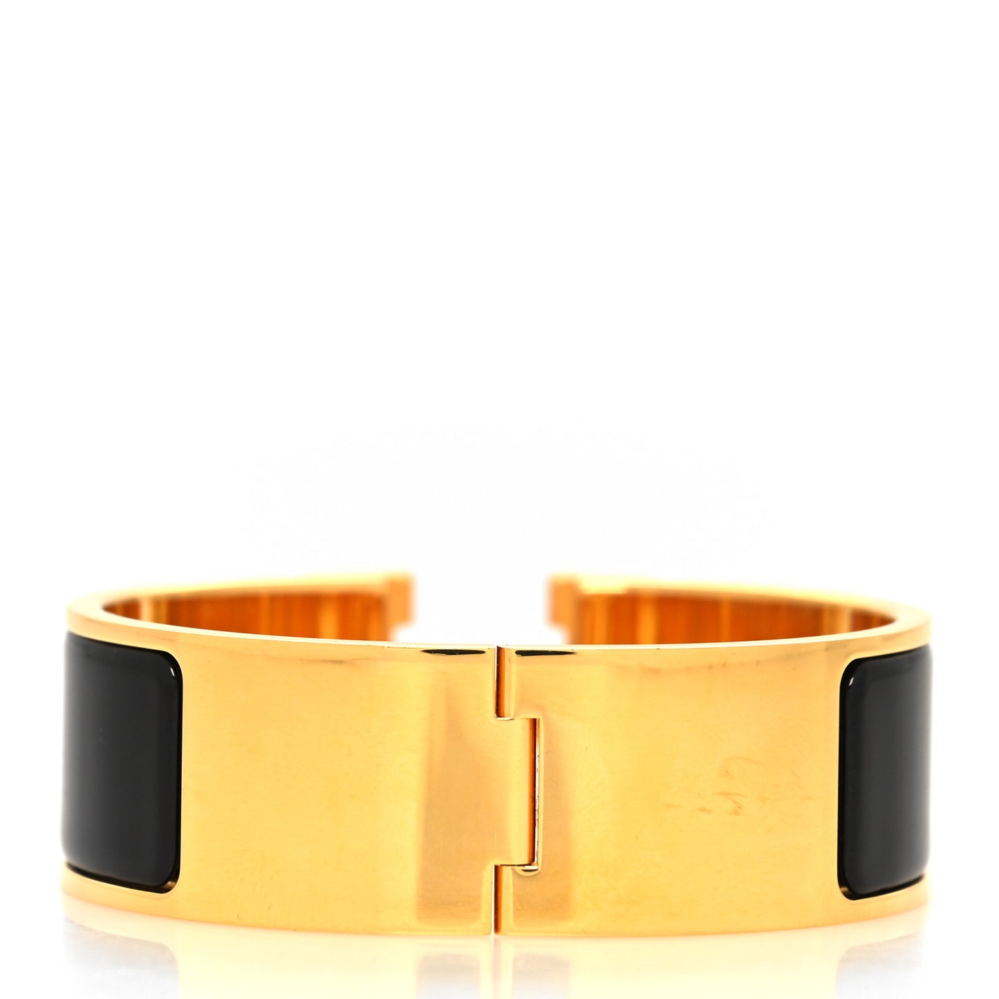 Enamel Wide Clic Clac H Bracelet PM Black