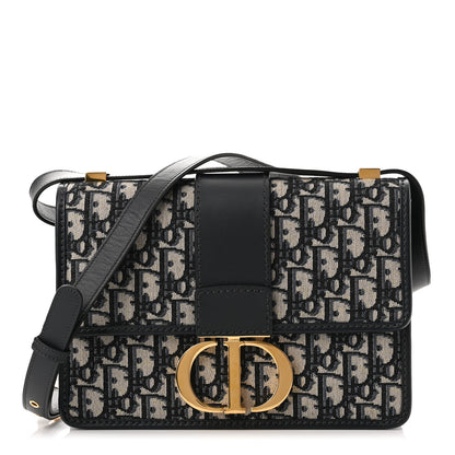 Christian Dior Oblique 30 Montaigne Flap Bag Blue 1 of 11