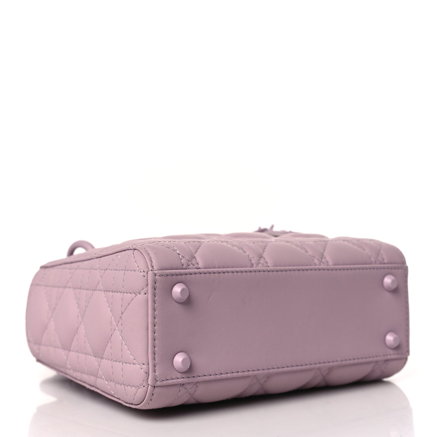 Ultra Matte Calfskin Cannage Mini Lady Dior Lavender