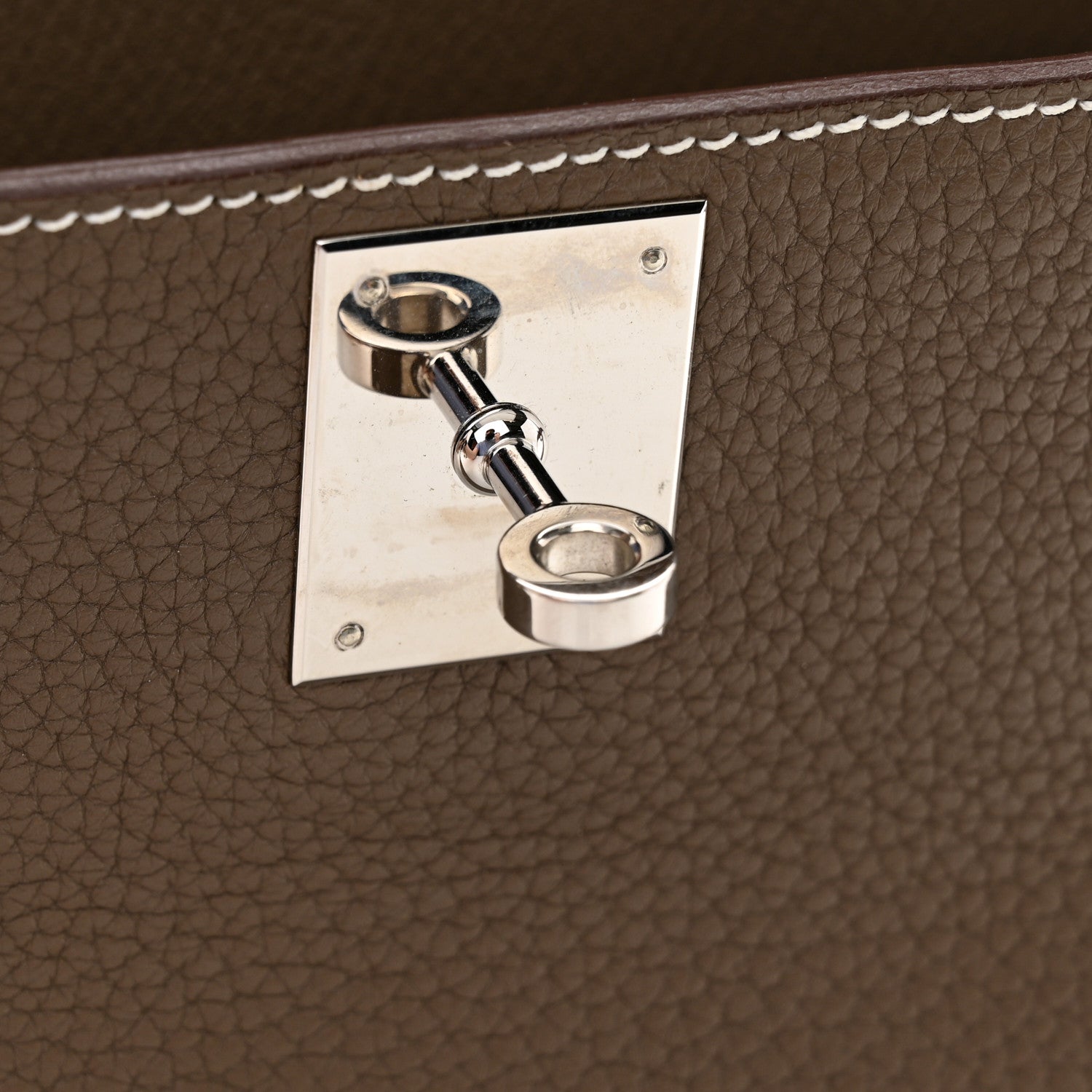 Hermes Taurillon Clemence Jypsiere 28 Etoupe 11 of 13