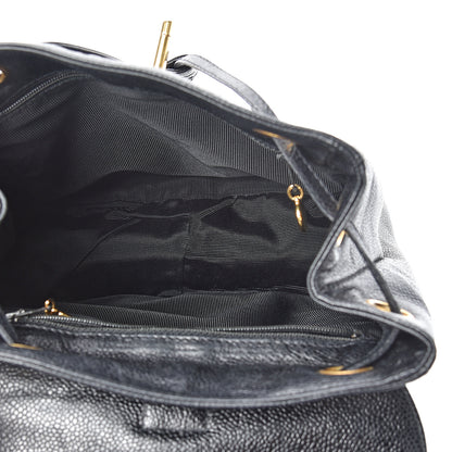 Chanel Caviar CC Backpack Black 4 of 14