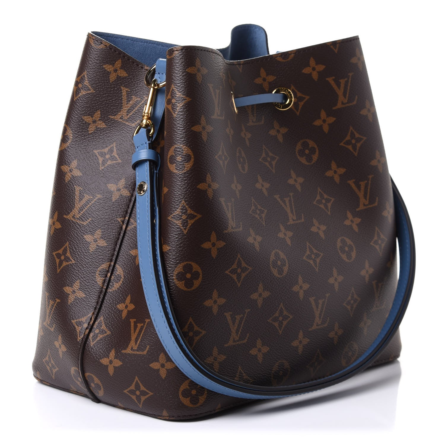 Louis Vuitton Monogram Neonoe MM Blue Jean 3 of 11