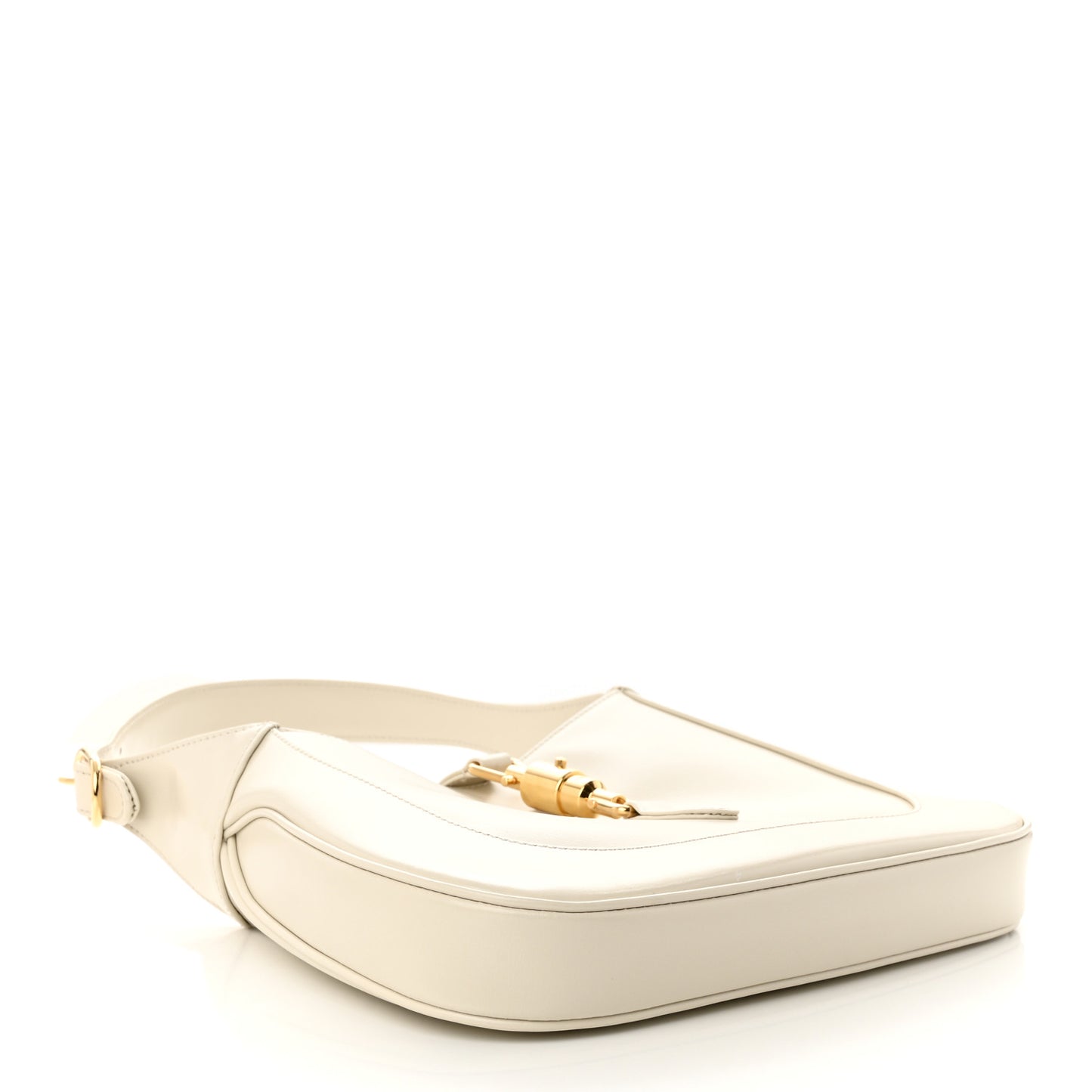 Boarded Dyana Lux Calfskin Small Jackie 1961 Hobo Mystic White