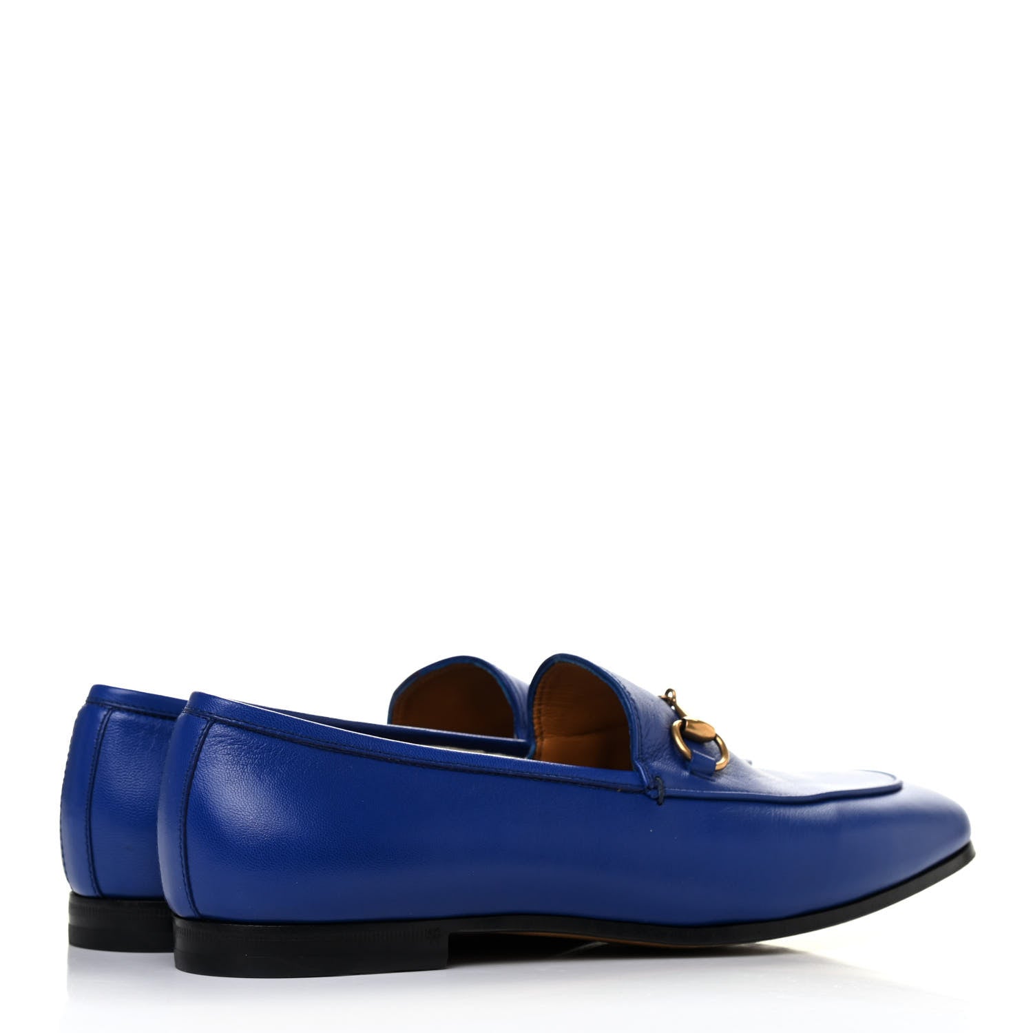 Gucci Malaga Kid Womens Jordaan Loafers 38.5 Electric Blue 3 of 4