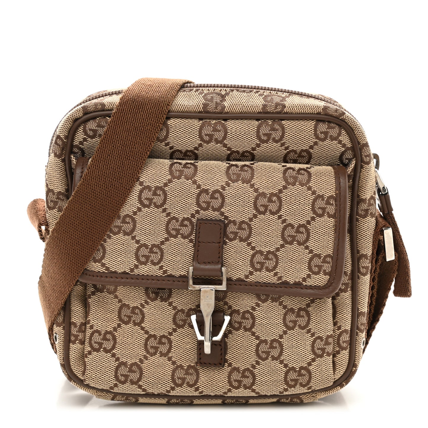 Monogram Messenger Bag Dark Brown