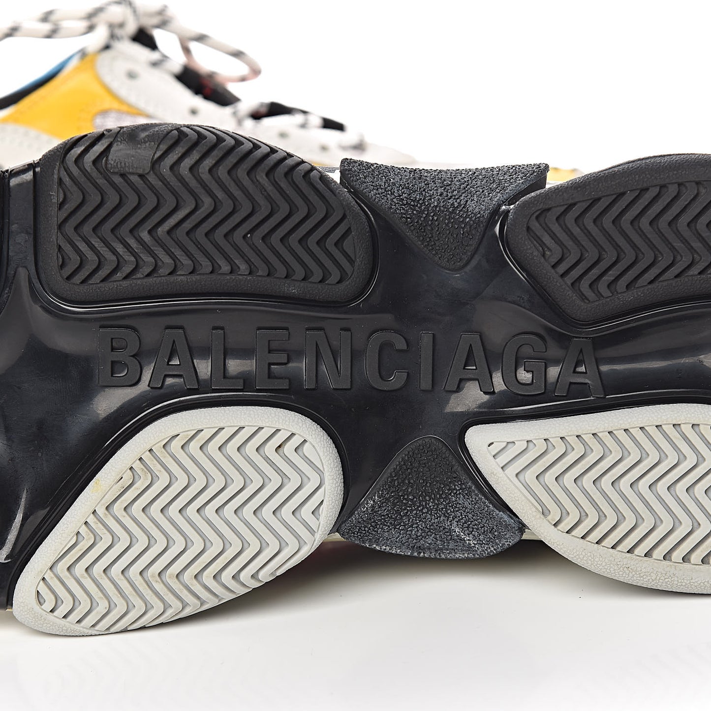 Fabric Mesh Half & Half Colorways Mens Triple S Sneakers 39 Grey Blue Rouge Jaune Black