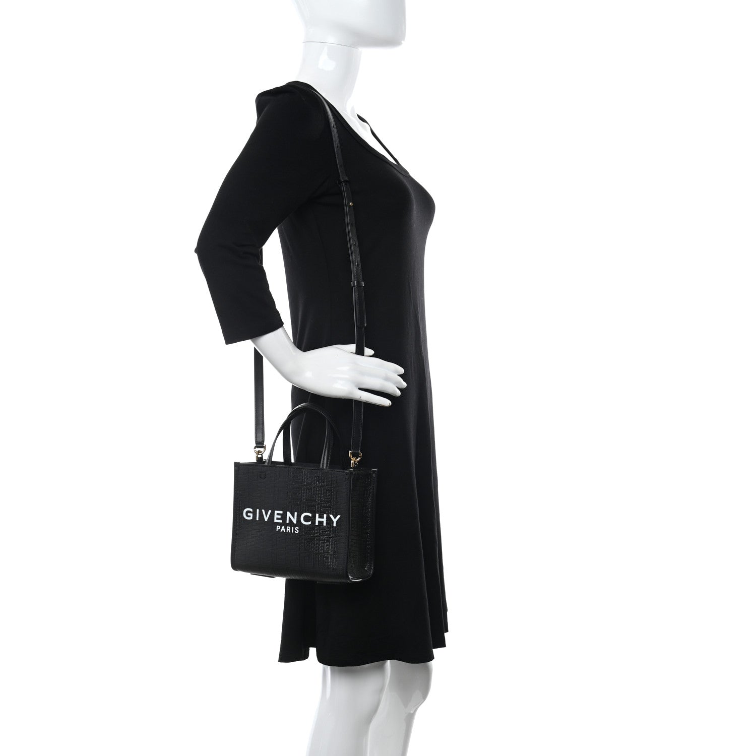 Givenchy Canvas Mini Bond Shopper 4G Tote Black 2 of 9