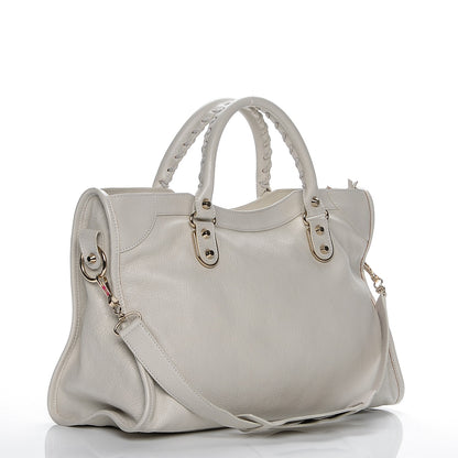 Balenciaga Chevre Gold Metallic Edge Hardware City Cream 3 of 14