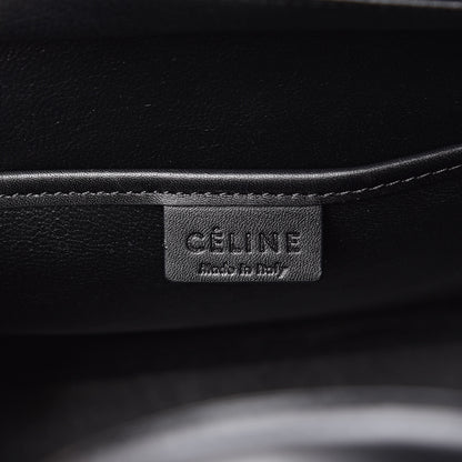 Celine Bullhide Calfskin Nubuck Bi-Color Nano Luggage Black White 6 of 10
