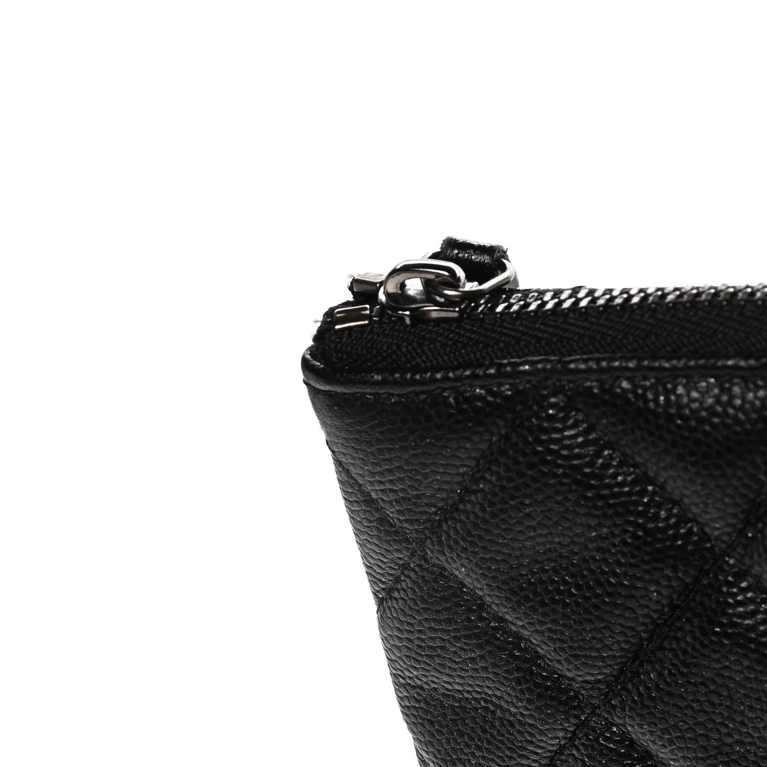 Chanel Caviar Quilted Medium Cosmetic Case Black 9 of 11