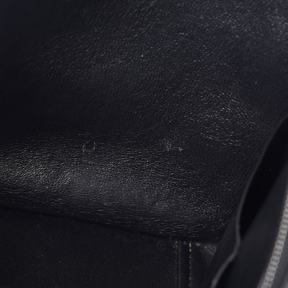 Celine Drummed Calfskin Suede Small Trapeze Black 9 of 11