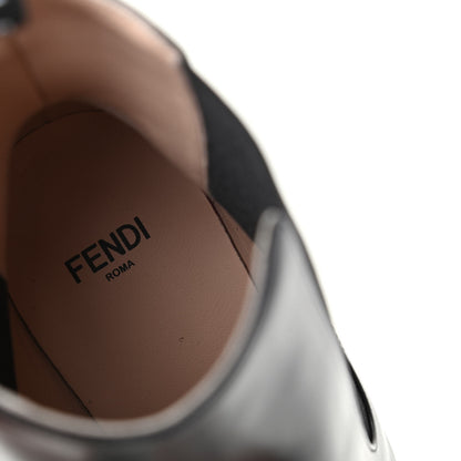 Fendi Vitello Colibri 85mm Ankle Booties 39.5 Black Antracite 8 of 10