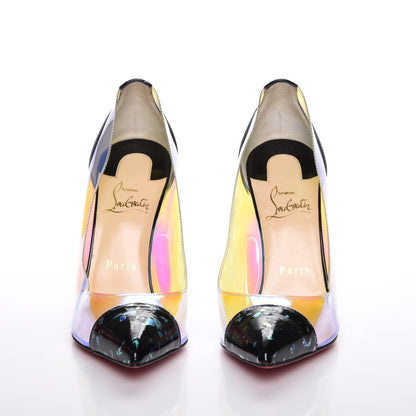 Christian Louboutin Debout Disco PVC Hologram 100 Pumps 38 Black Multicolor 2 of 7
