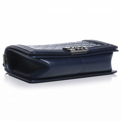 Chanel Lambskin Quilted Medium Boy Flap Navy Blue 4 of 7