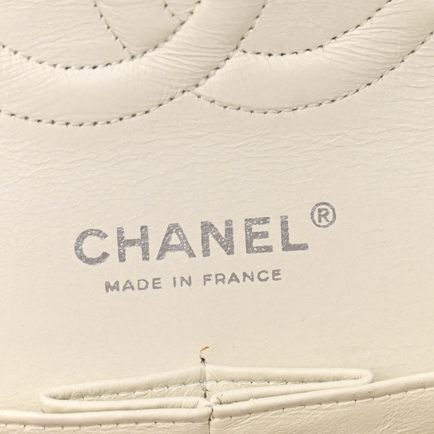 Chanel Caviar Quilted Medium Double Flap White 5 of 11
