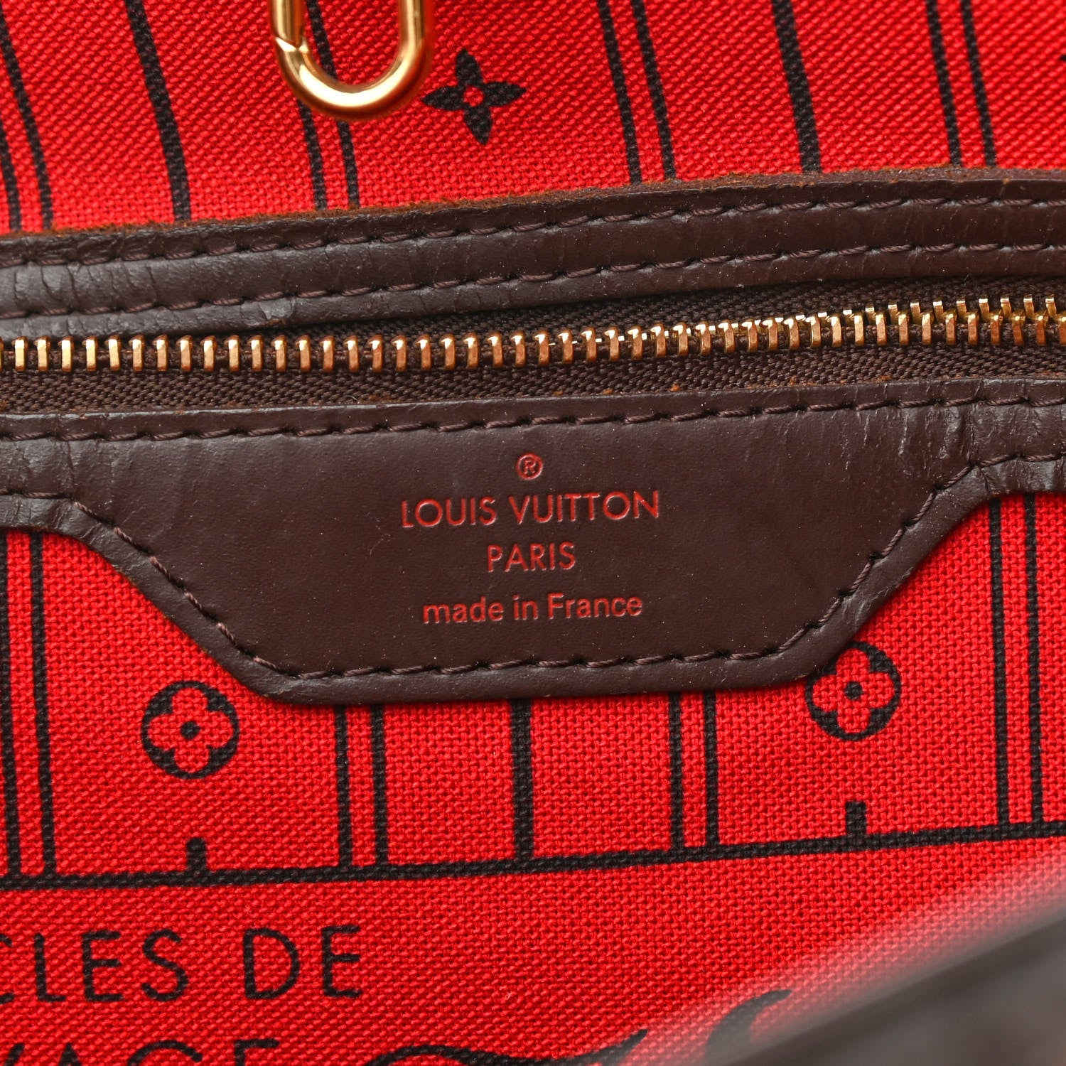 Louis Vuitton Damier Ebene Neverfull MM 6 of 15