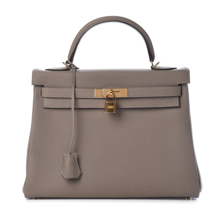 Hermes Togo Kelly Retourne 32 Gris Asphalte 1 of 47