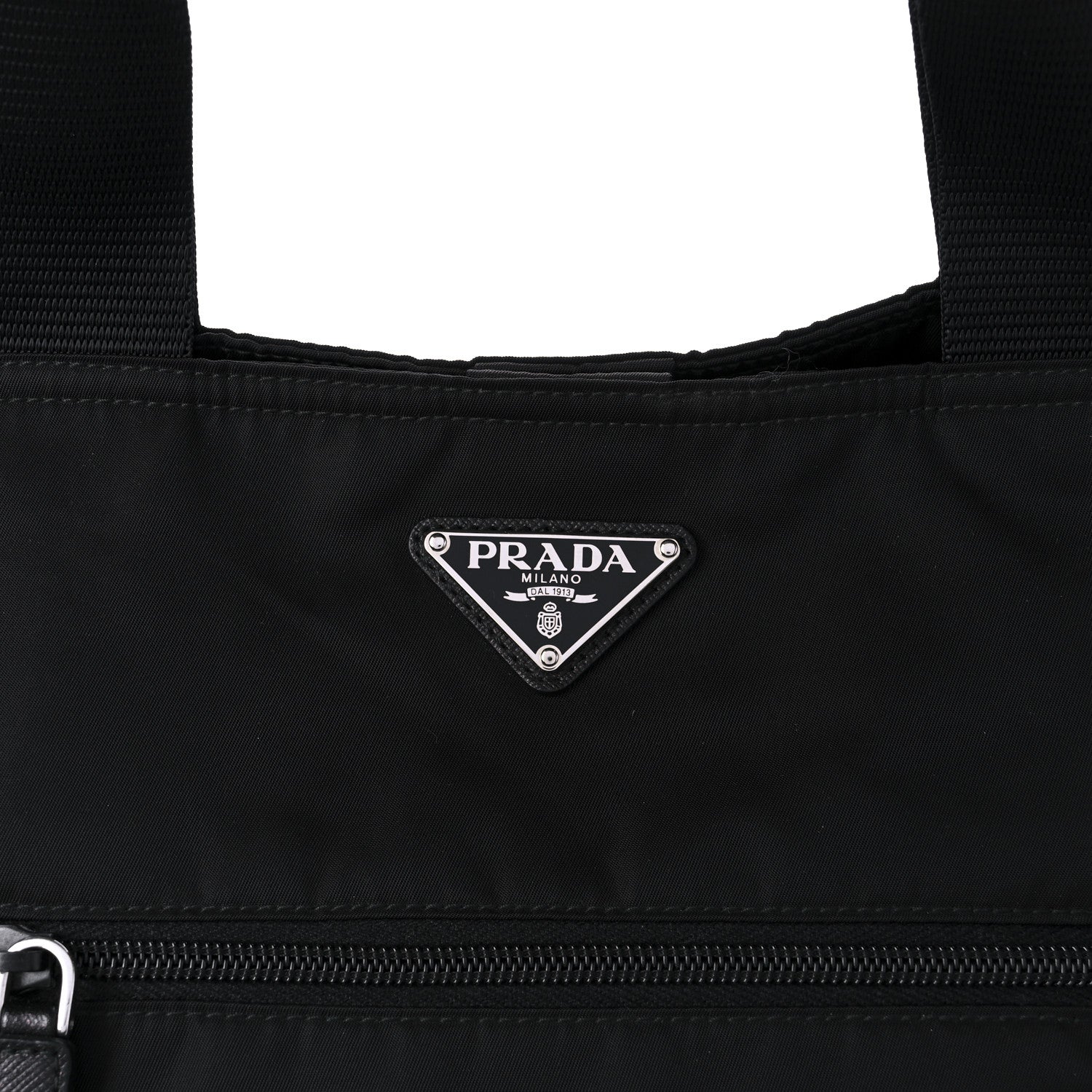 Prada Tessuto Nylon Shopping Tote Black 7 of 9