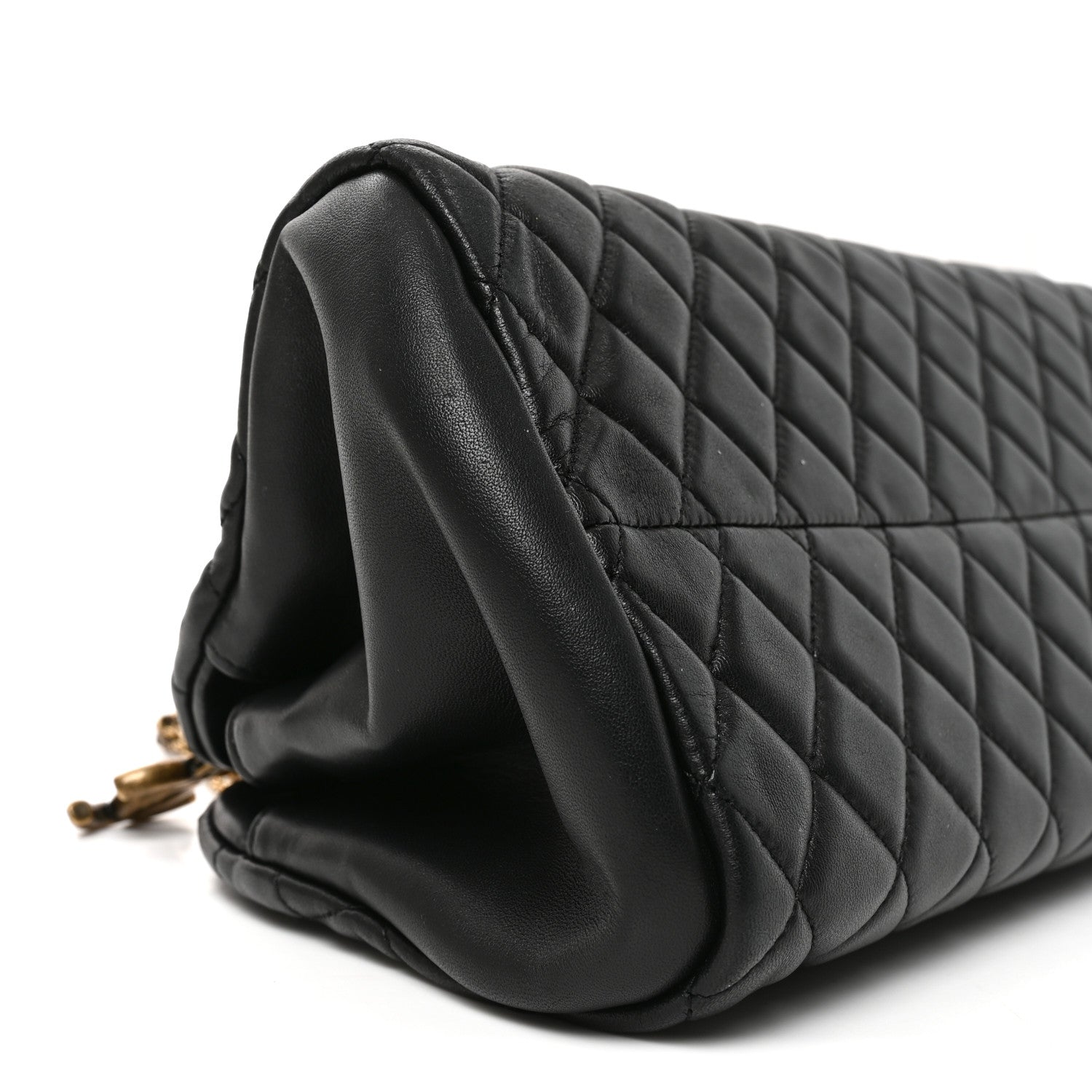 Chanel Lambskin Quilted Medium Just Mademoiselle Black 9 of 10