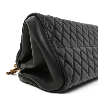 Chanel Lambskin Quilted Medium Just Mademoiselle Black 9 of 10