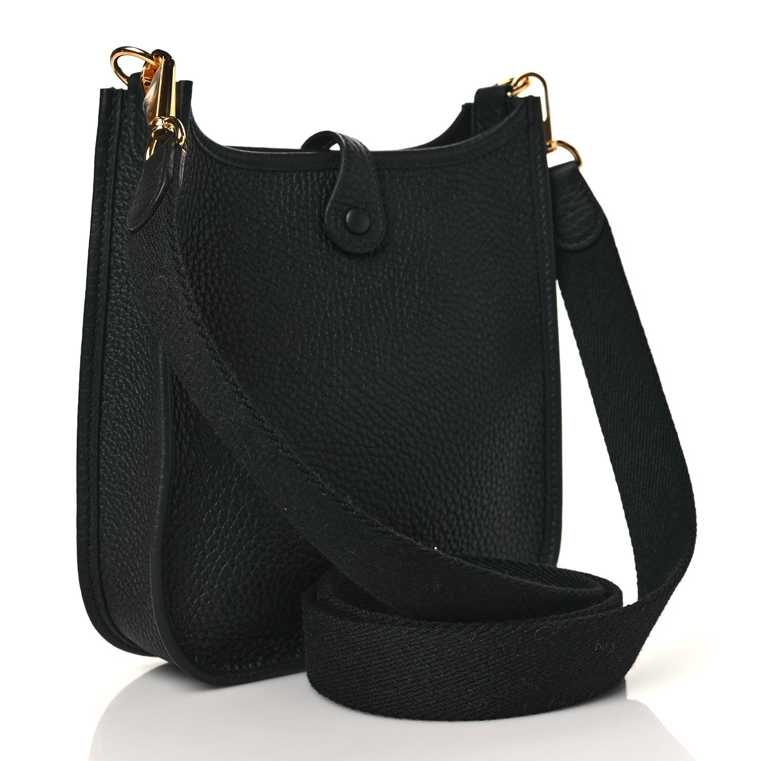 Hermes Taurillon Clemence Evelyne TPM Black 3 of 10