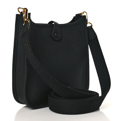 Hermes Taurillon Clemence Evelyne TPM Black 3 of 10
