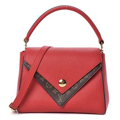 Louis Vuitton Grained Calfskin Monogram Double V Rubis 1 of 11