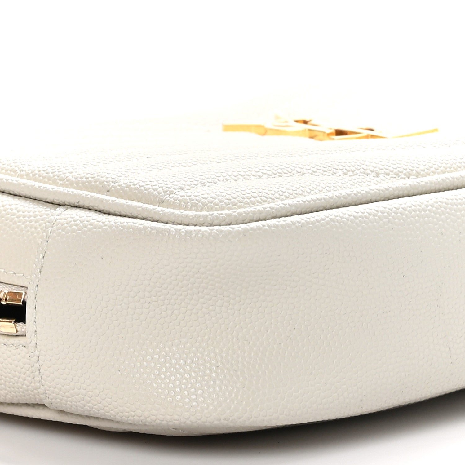 Saint Laurent Grain De Poudre Matelasse Monogram Mini Lou Camera Bag Crema Soft 9 of 12
