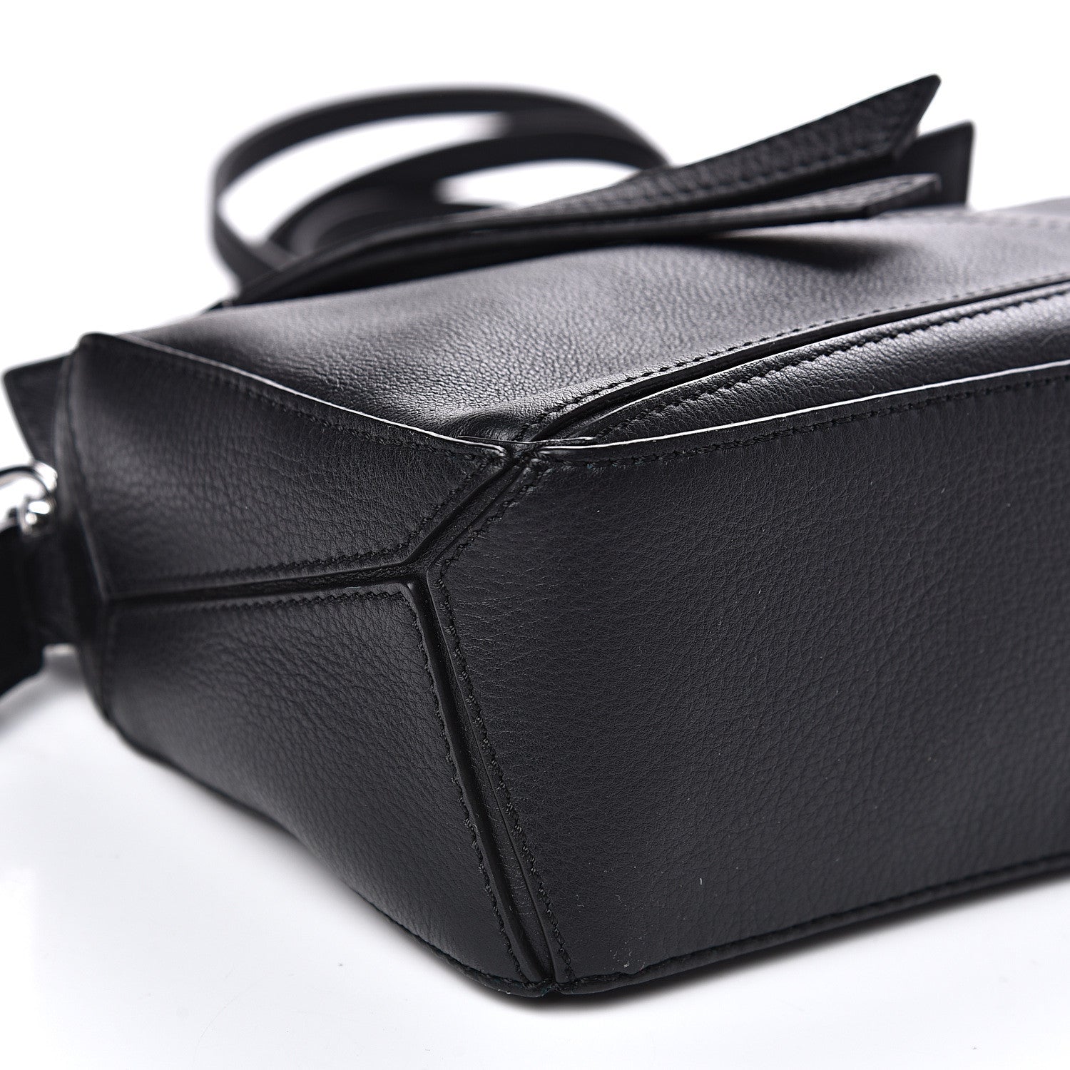 Loewe Calfskin Mini Puzzle Bag Black 8 of 10