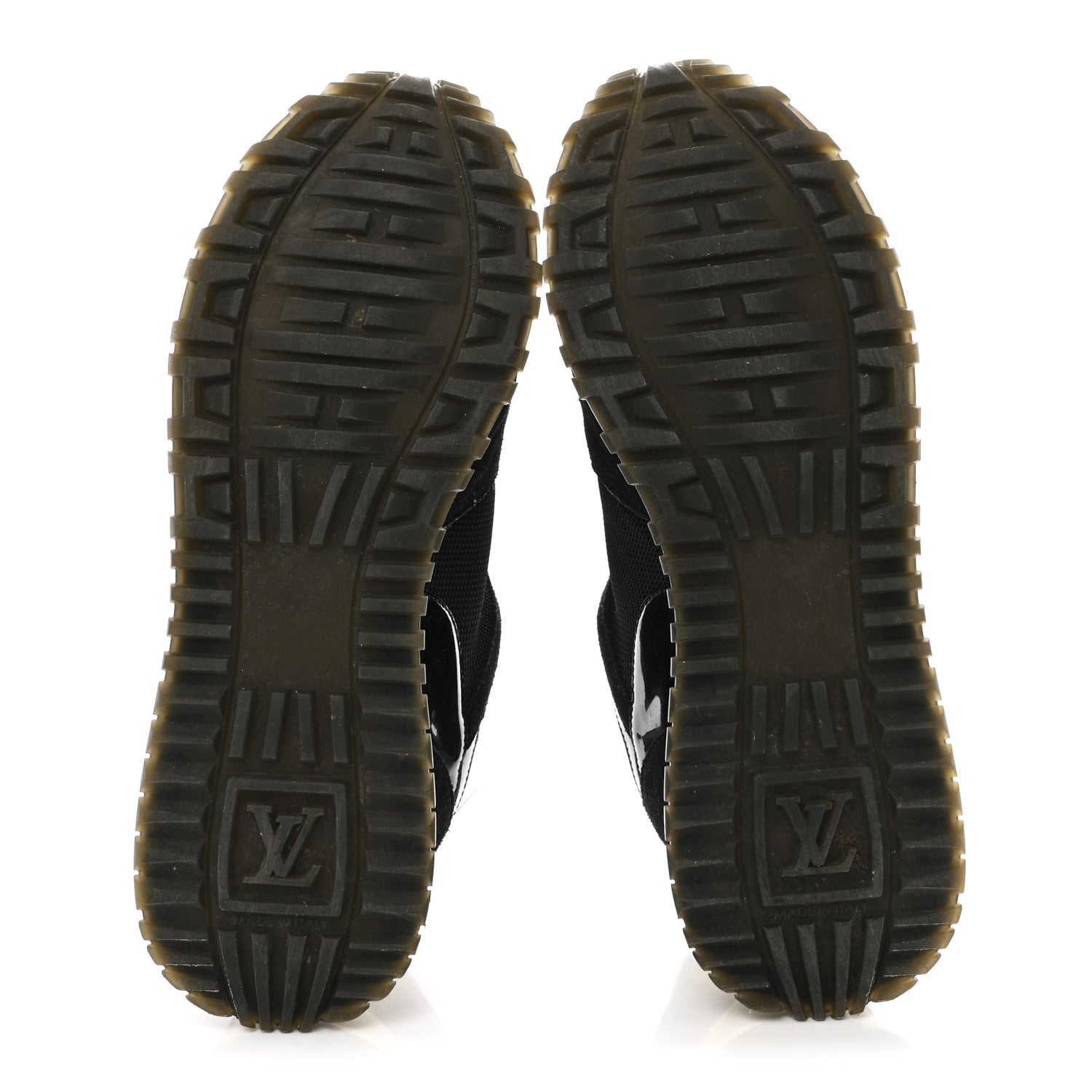 Louis Vuitton Suede Monogram Run Away Sneakers 36 Black 6 of 9