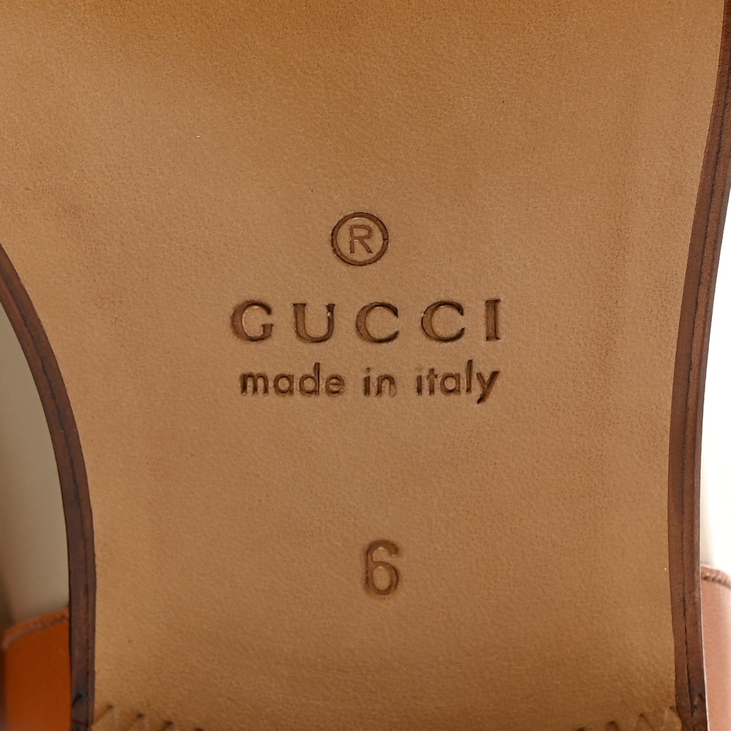 Gucci Brushed Calfskin Quebec Calfskin Tall Boots 6 Oatmeal Carnelian 8 of 10