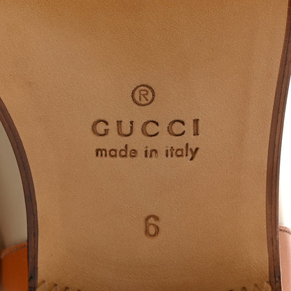 Gucci Brushed Calfskin Quebec Calfskin Tall Boots 6 Oatmeal Carnelian 8 of 10