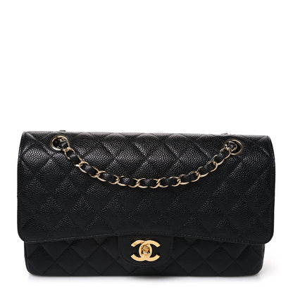 Chanel Caviar Quilted Medium Double Flap Black 1 of 10