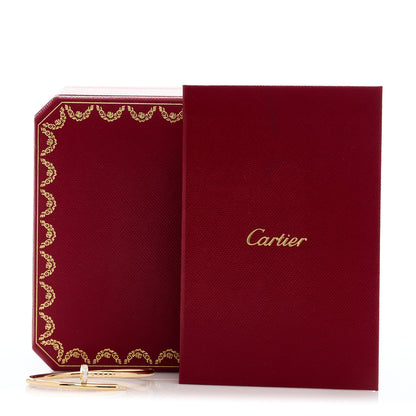 Cartier 18K Yellow Gold Diamond Small Juste Un Clou Bracelet 14 1 of 4