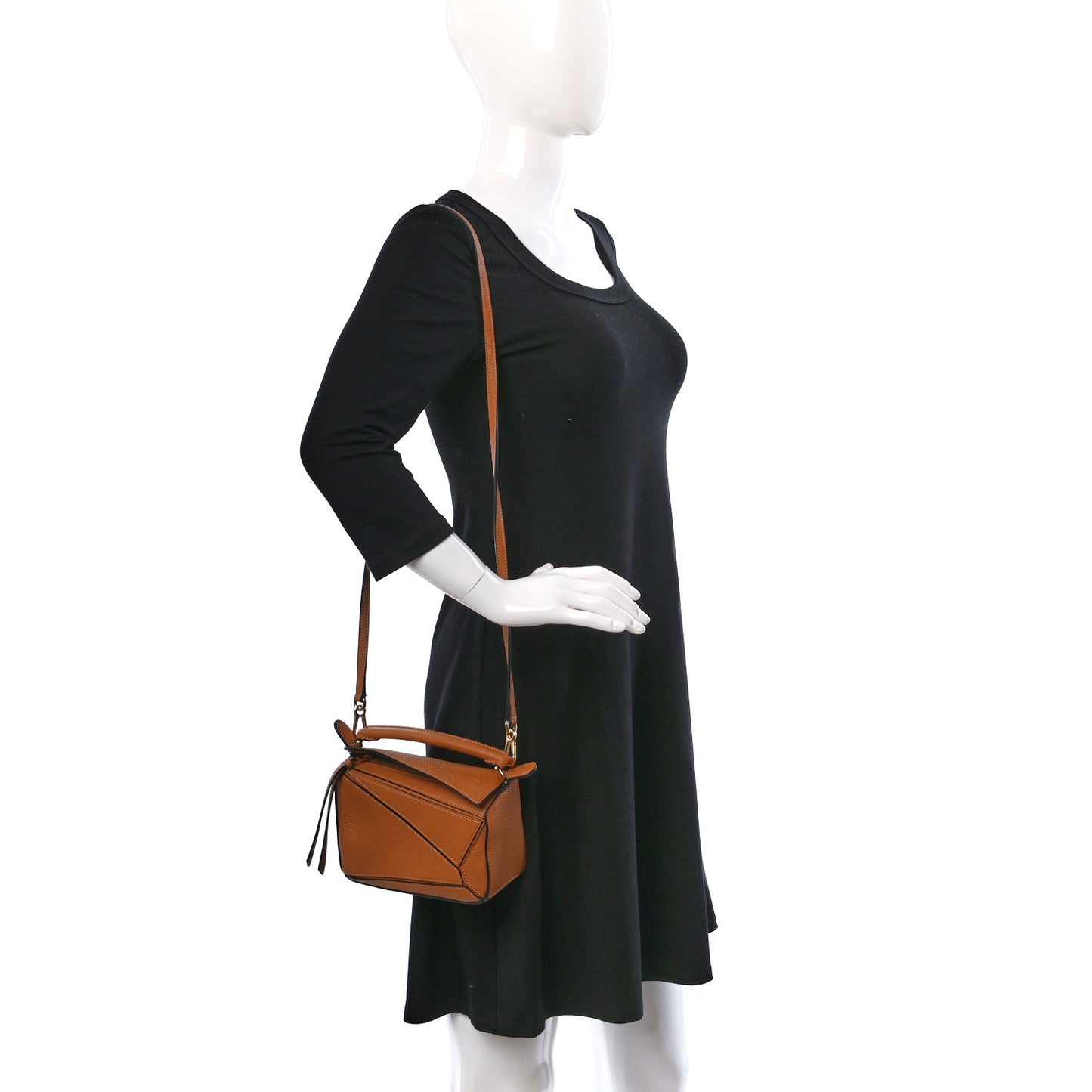 Calfskin Mini Puzzle Bag Tan