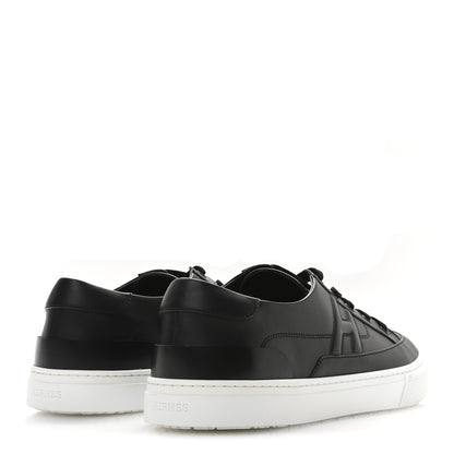 Hermes Calfskin Mens Deep Sneakers 44 Black 5 of 8