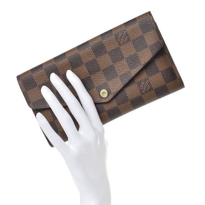 Louis Vuitton Damier Ebene Sarah Wallet NM 2 of 14