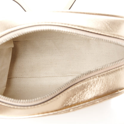 Gucci Metallic Sakai Be Green Calfskin Diagonal Stitched Small Blondie Shoulder Bag Golden Beige 5 of 11