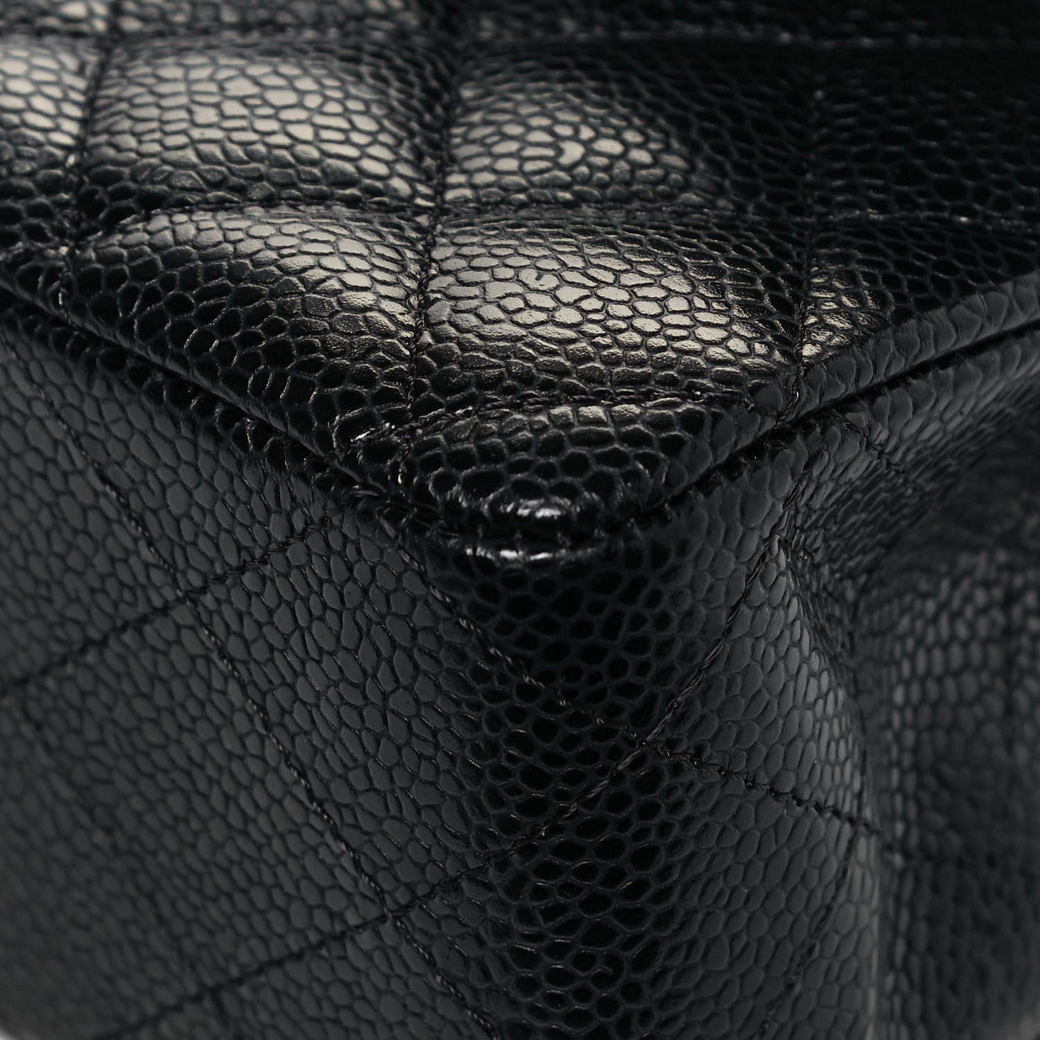 Chanel Caviar Quilted Medium Double Flap Black 10 of 14