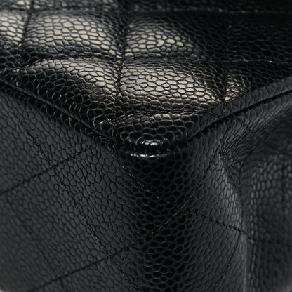 Chanel Caviar Quilted Medium Double Flap Black 10 of 14