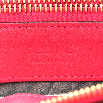 Celine Lambskin Small Trio Crossbody Bag Fuchsia 8 of 13