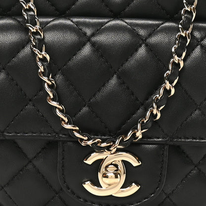 Chanel Lambskin Quilted CC In Love Heart Bag Black 8 of 10