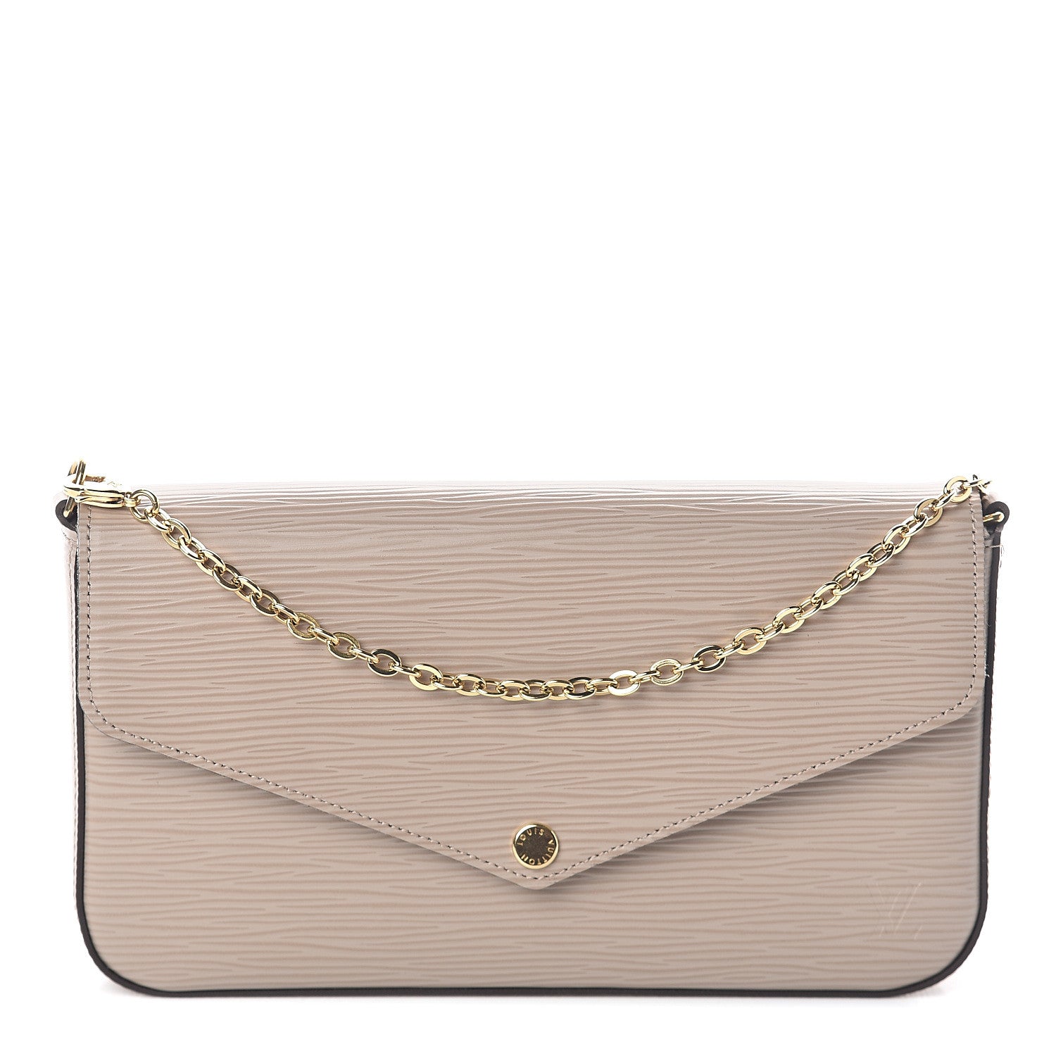 Louis Vuitton Epi Felicie Pochette Chain Wallet Galet 1 of 7