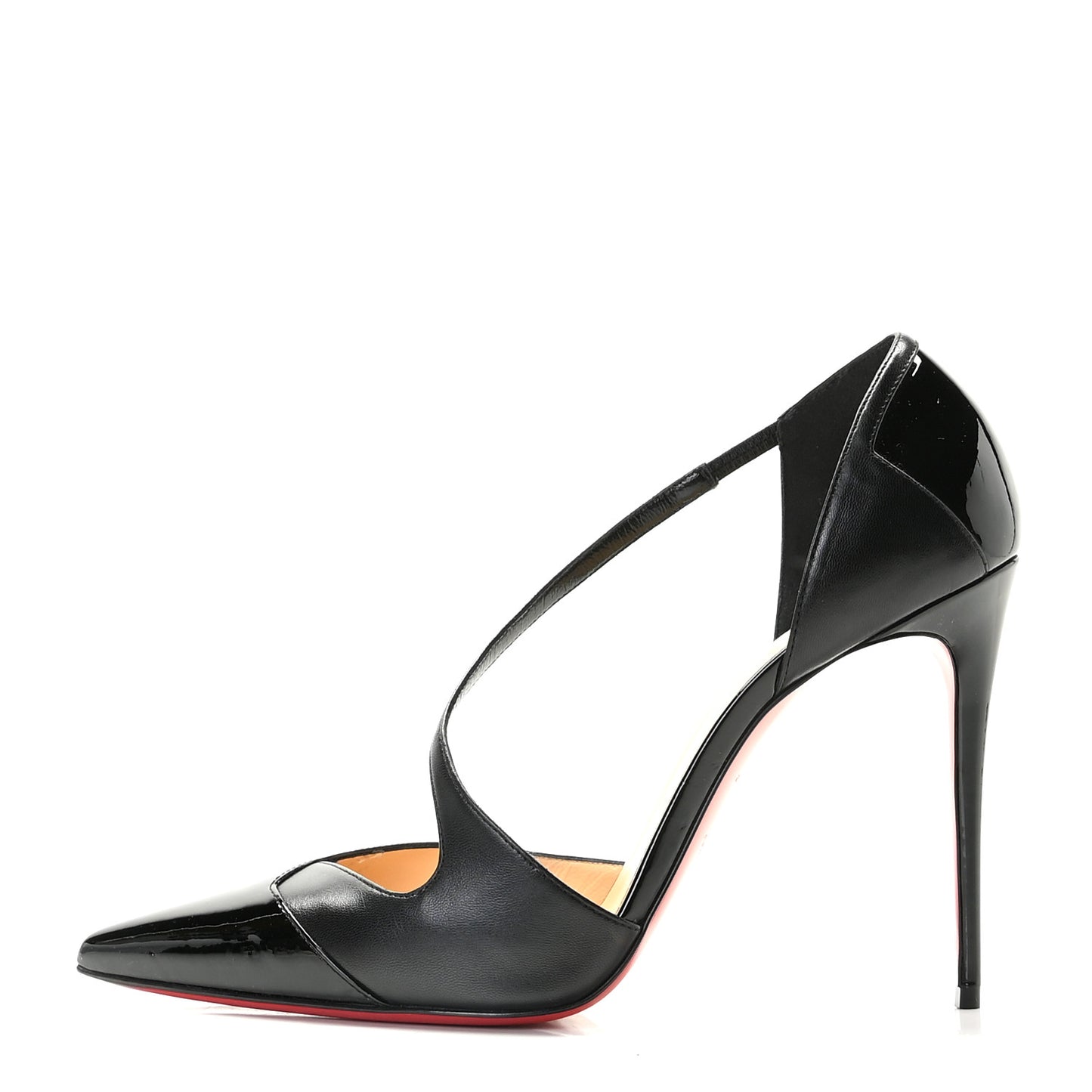 Patent Shiny Nappa Crissos Pumps 40.5 Black