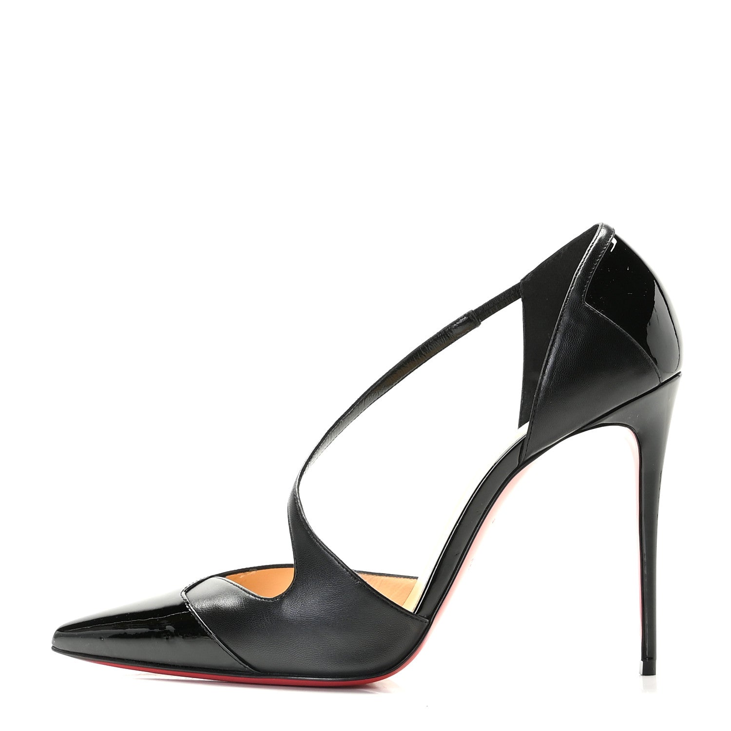 Christian Louboutin Patent Shiny Nappa Crissos Pumps 40.5 Black 1 of 10