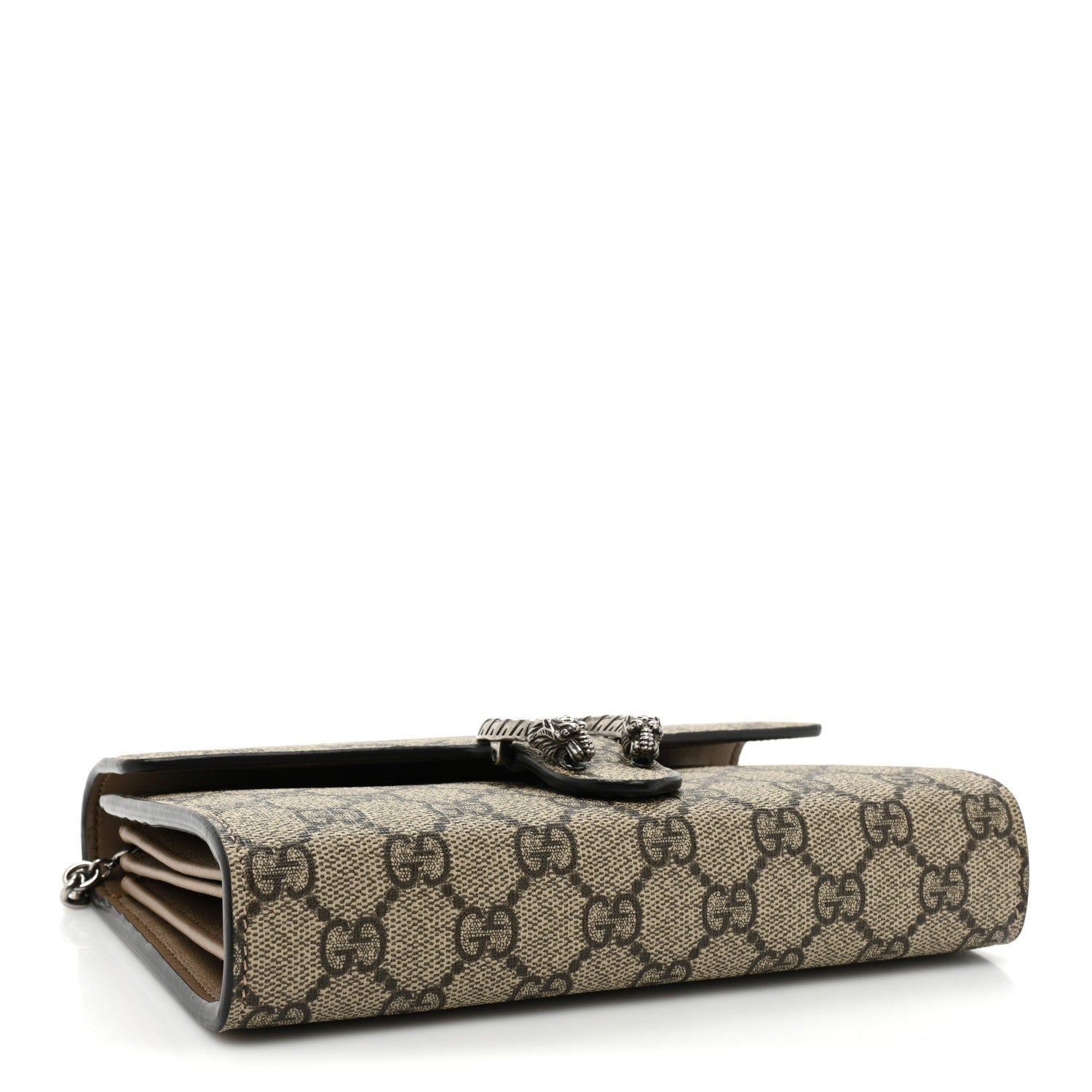 Gucci GG Supreme Monogram Mini Dionysus Chain Wallet Beige Taupe 4 of 15