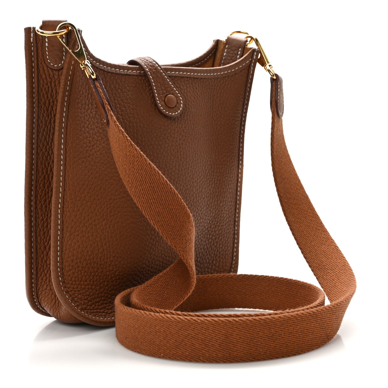 Hermes Taurillon Clemence Evelyne TPM Gold 3 of 12
